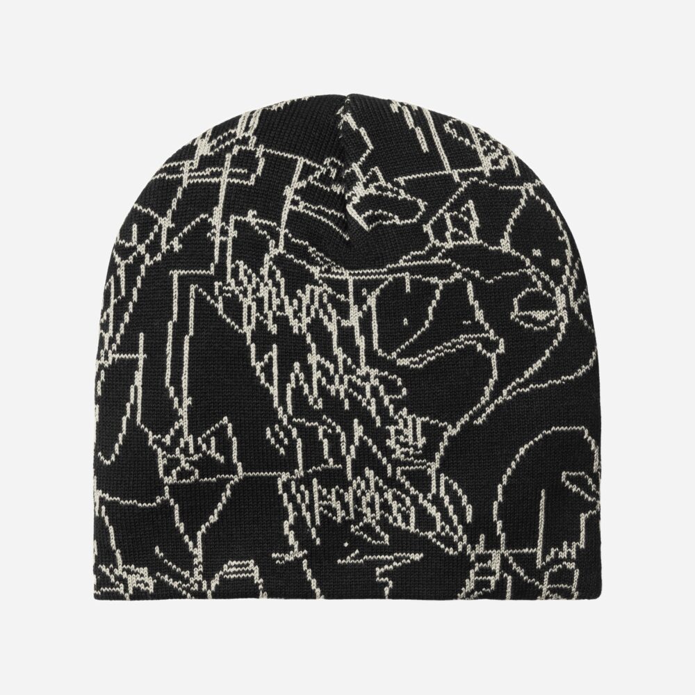 Carhartt WIP Blinkerfluid Beanie - Black/Wax Carhartt WIP Blinkerfluid Beanie - Black/Wax
