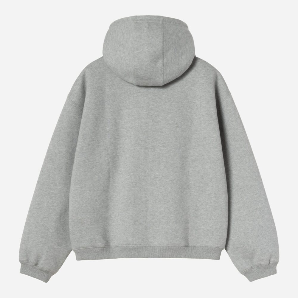 Carhartt WIP Ebbert Zip Hoodie - Grey Heather/White