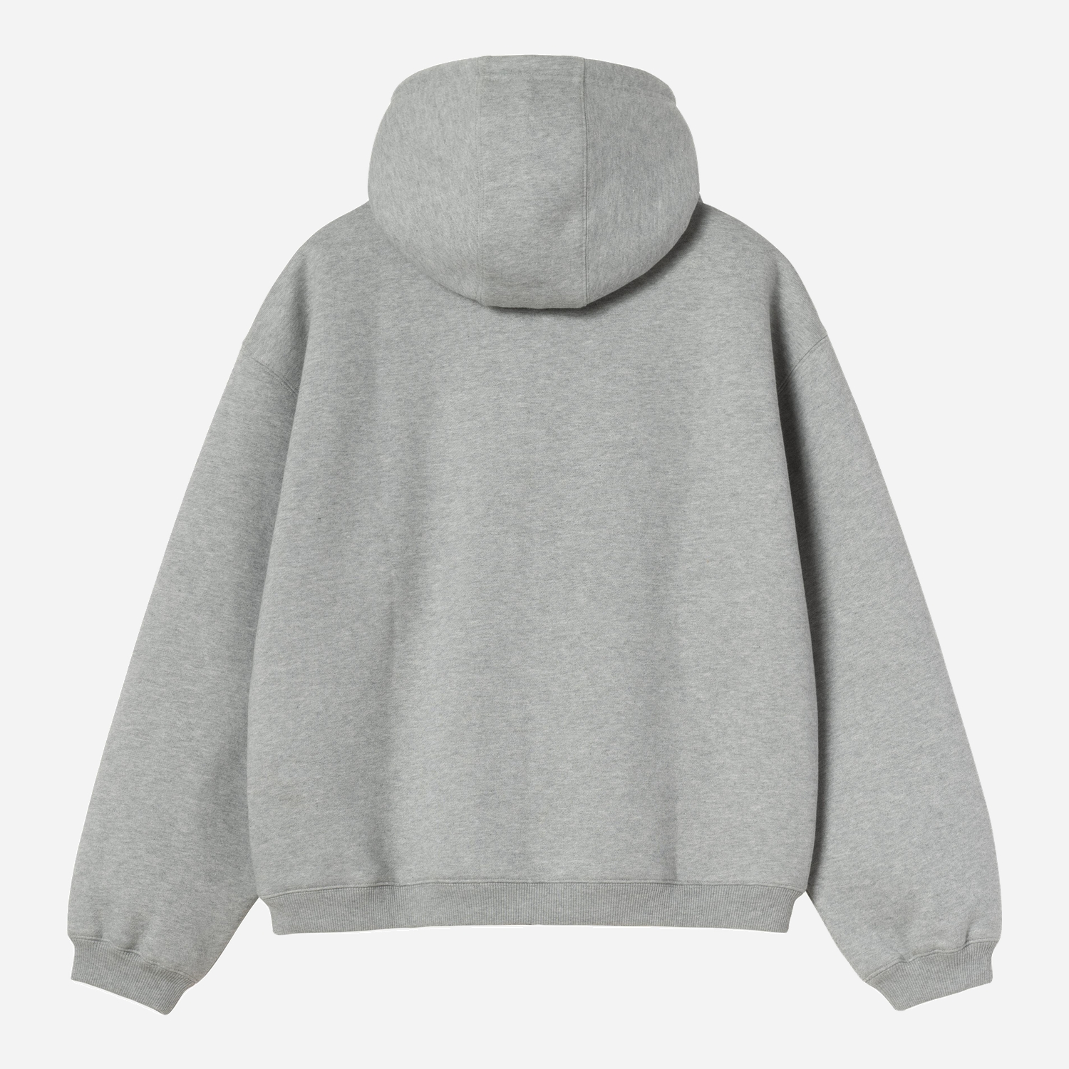 Carhartt WIP Ebbert Zip Hoodie - Grey Heather/White
