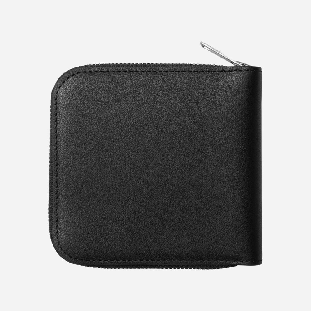 Carhartt WIP Leather Wallet - Black/Silver