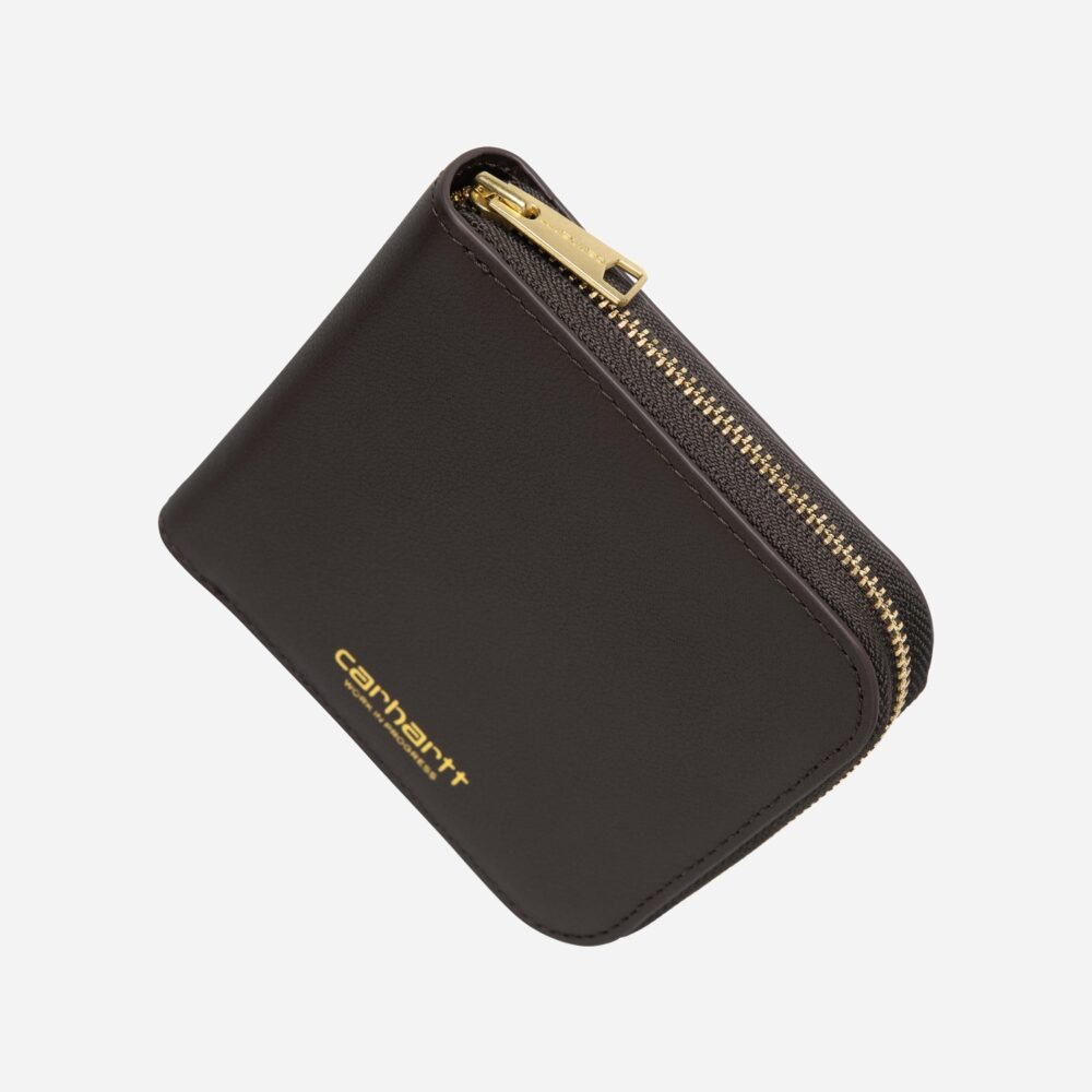 Carhartt WIP Leather Wallet - Tobacco/Gold Carhartt WIP Leather Wallet - Tobacco/Gold