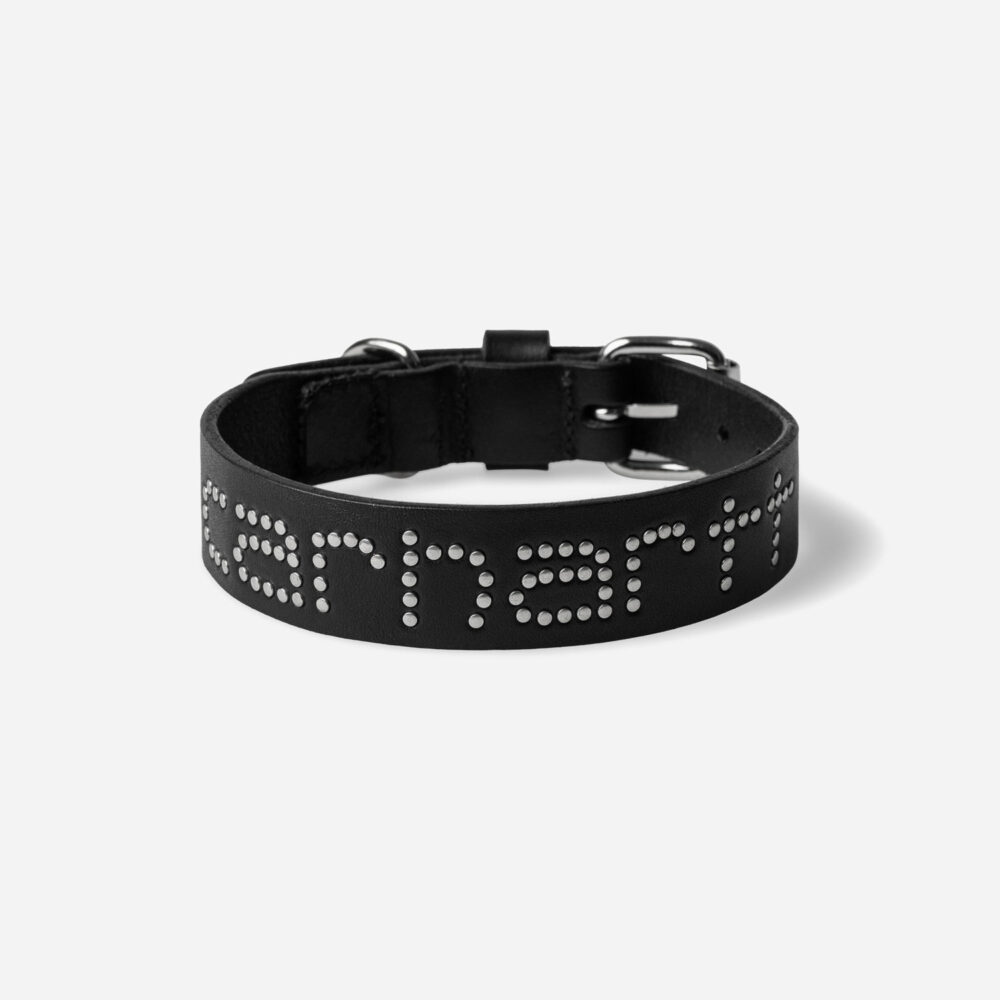Carhartt WIP Script Studs Dog Collar - Black Carhartt WIP Script Studs Dog Collar - Black