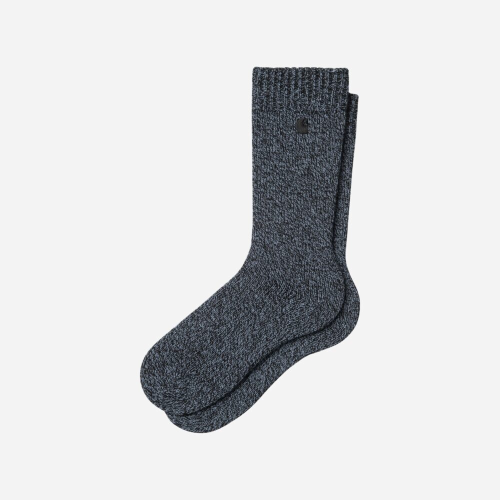 Carhartt WIP Tony Sock - Black/Shady Blue