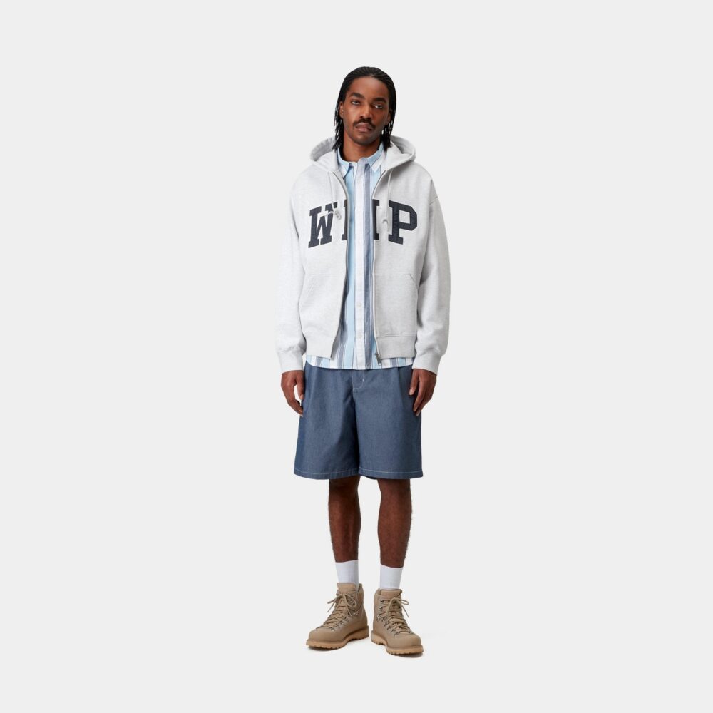 Carhartt WIP WIP Zip Hoodie - Ash Heather/Stone Washed