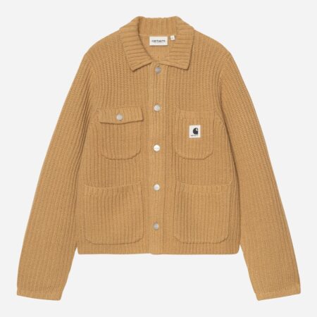 Carhartt WIP Women's Michigan Knitted Sweater - WIP Dusty Hamilton Carhartt WIP Women's Michigan Knitted Sweater - WIP Dusty Hamilton