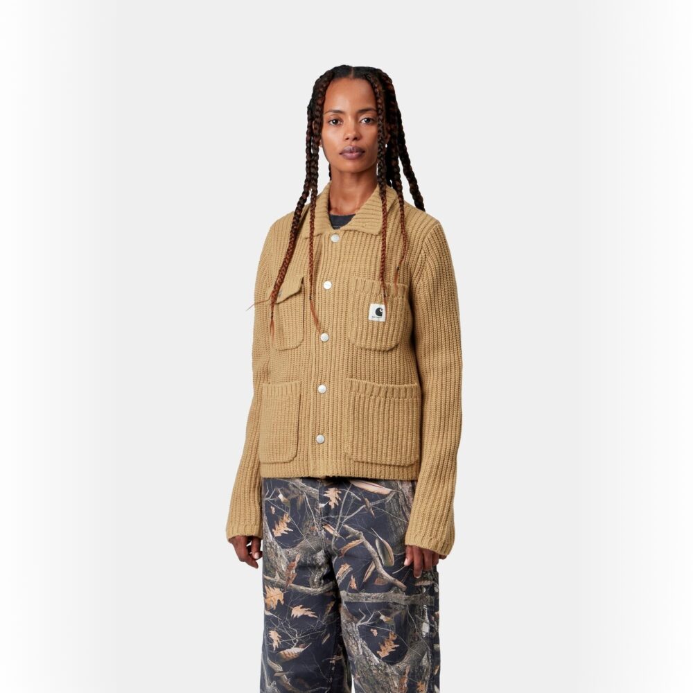 Carhartt WIP Women's Michigan Knitted Sweater - WIP Dusty Hamilton
