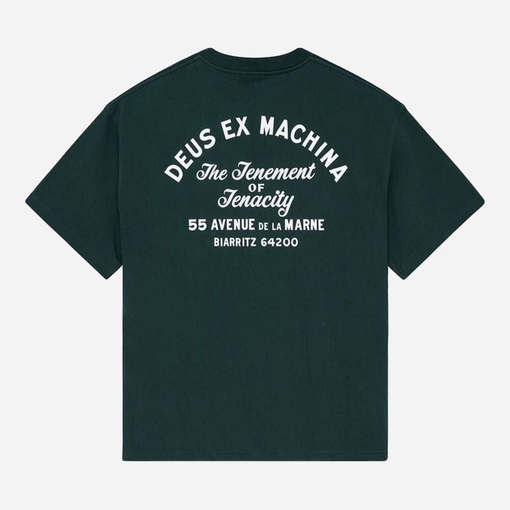Deus Ex Machina Biarritz Sign Tee - Racing Green
