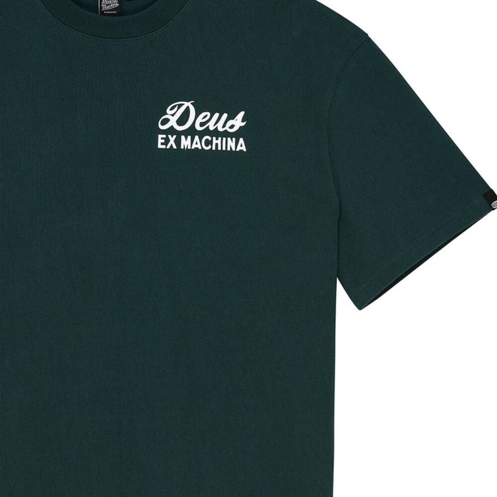 Deus Ex Machina Biarritz Sign Tee - Racing Green
