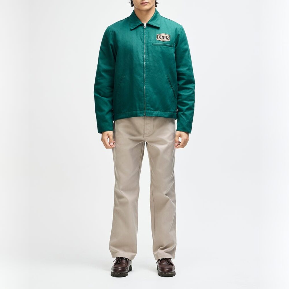 Deus Ex Machina Earls Work Jacket - Racing Green Deus Ex Machina Earls Work Jacket - Racing Green