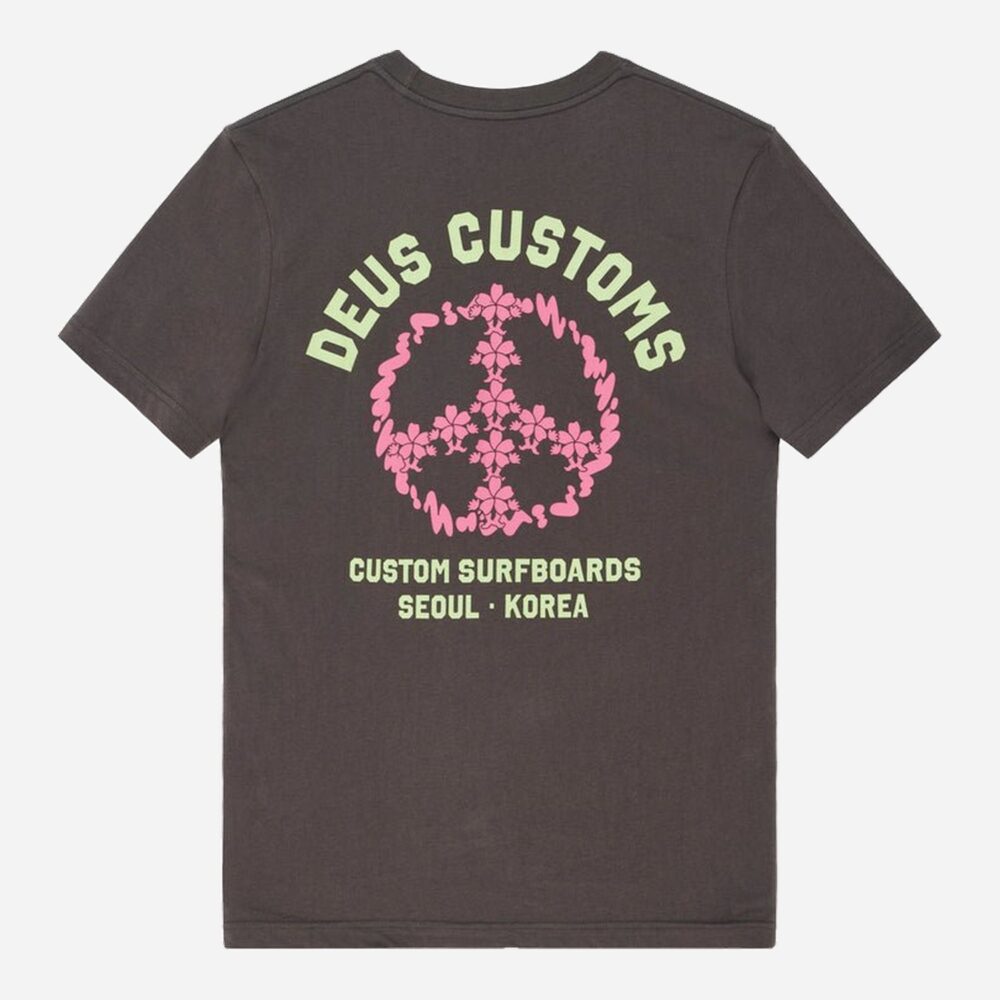 Deus Ex Machina Fancy Pansy Tee - Anthracite Deus Ex Machina Fancy Pansy Tee - Anthracite