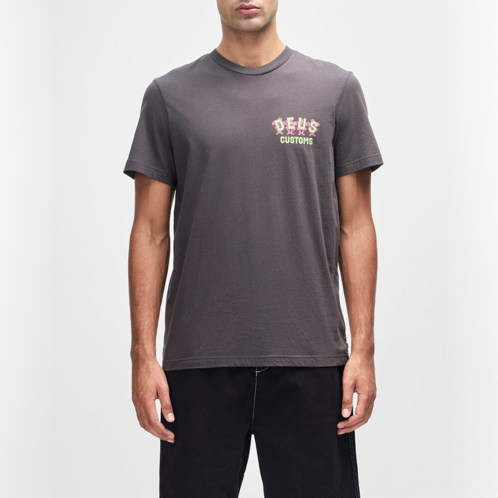 Deus Ex Machina Fancy Pansy Tee - Anthracite Deus Ex Machina Fancy Pansy Tee - Anthracite
