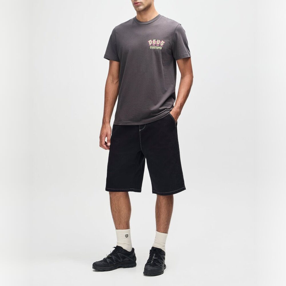 Deus Ex Machina Fancy Pansy Tee - Anthracite Deus Ex Machina Fancy Pansy Tee - Anthracite