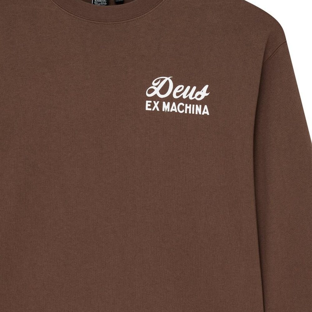 Deus Ex Machina Harajuku Sign Longsleeve Tee - Bison Brown