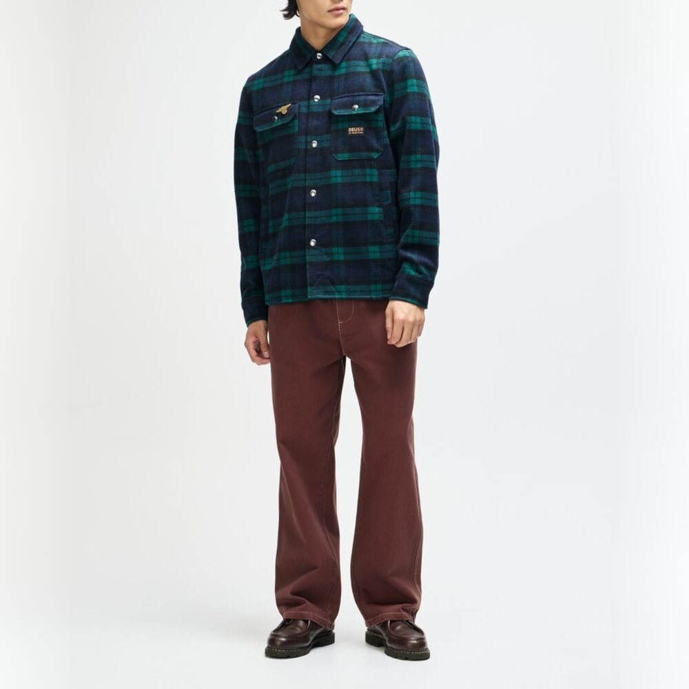 Deus Ex Machina Maxwell Check Shirt - Green Check