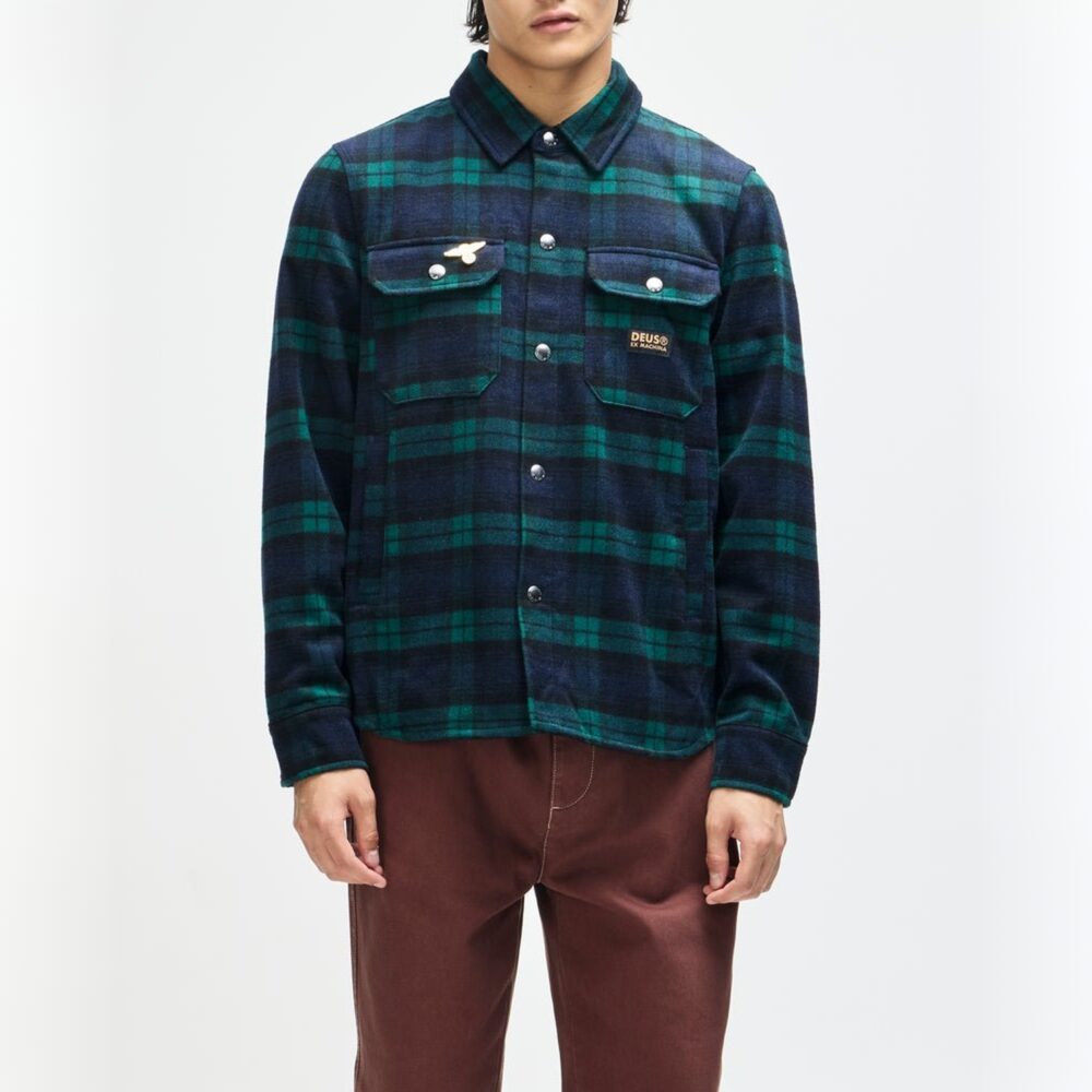 Deus Ex Machina Maxwell Check Shirt - Green Check Deus Ex Machina Maxwell Check Shirt - Green Check