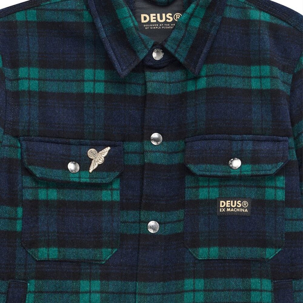 Deus Ex Machina Maxwell Check Shirt - Green Check Deus Ex Machina Maxwell Check Shirt - Green Check