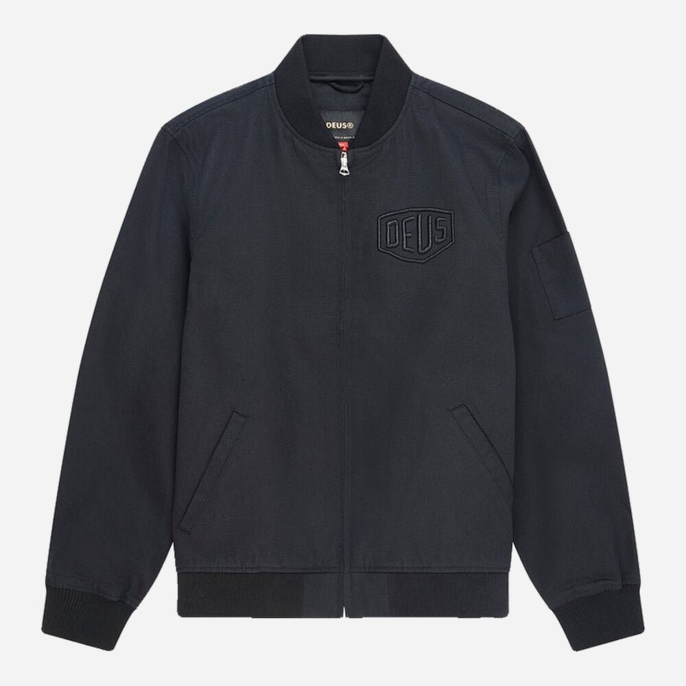Deus Ex Machina Ryder Work Bomber Jacket - Black Deus Ex Machina Ryder Work Bomber Jacket - Black
