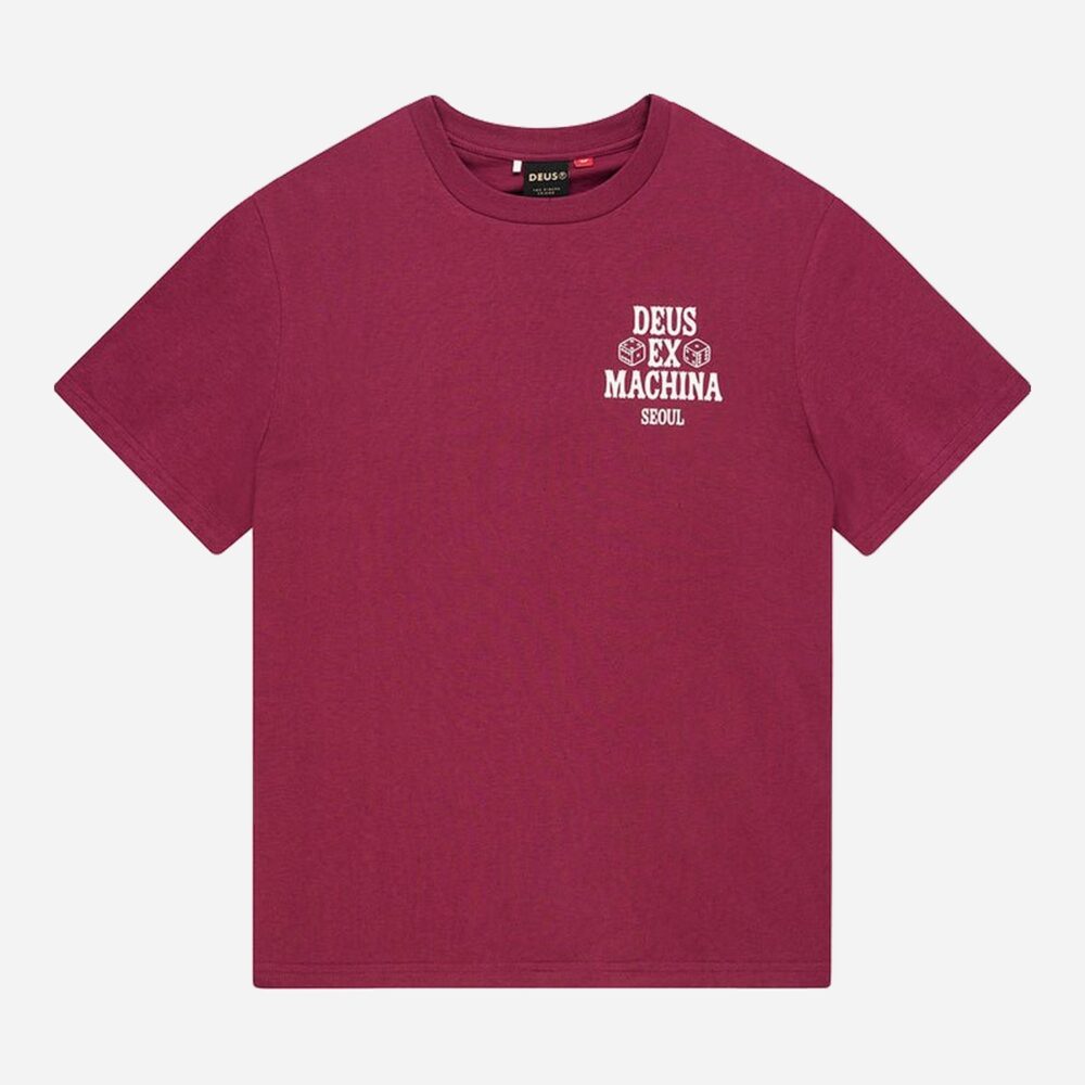Deus Ex Machina Seoul Ceramic Tee - Burgundy Deus Ex Machina Seoul Ceramic Tee - Burgundy
