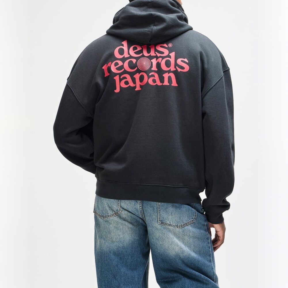 Deus Ex Machina Strata Zip Hoodie - Black