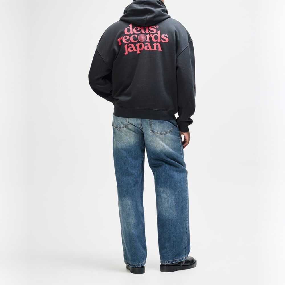 Deus Ex Machina Strata Zip Hoodie - Black