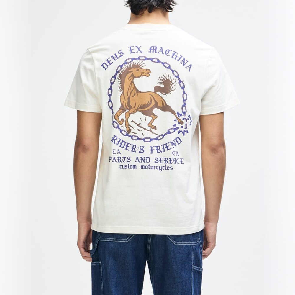 Deus Ex Machina Unchained Tee - Vintage White Deus Ex Machina Unchained Tee - Vintage White