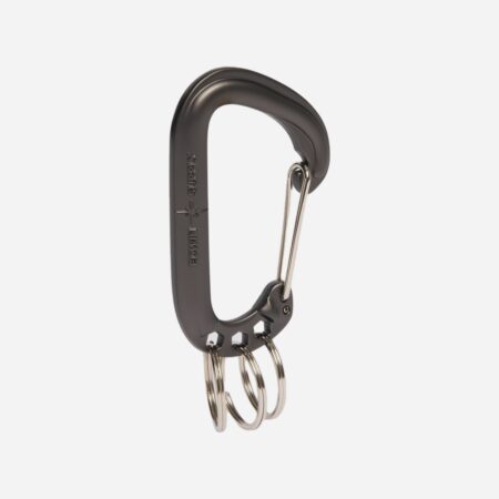 Edwin Carabiner with Key Ring - Black