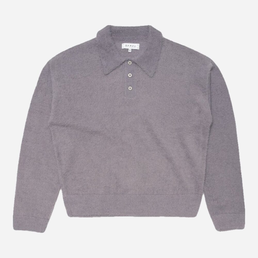 Edwin Dex Knitted Polo Sweater - Excalibur Edwin Dex Knitted Polo Sweater - Excalibur