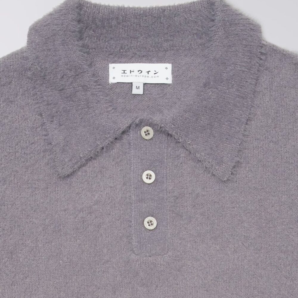 Edwin Dex Knitted Polo Sweater - Excalibur Edwin Dex Knitted Polo Sweater - Excalibur