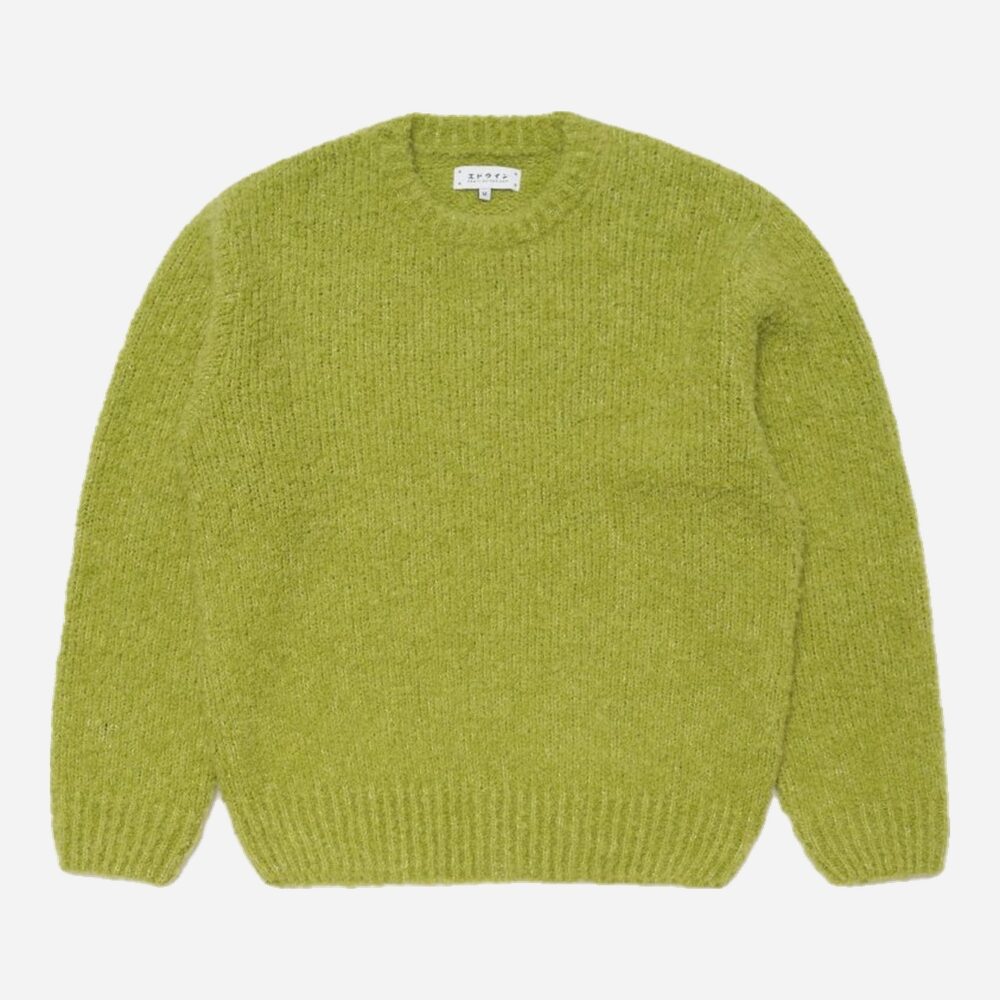 Edwin Dun Textured Knitted Sweater - Sweet Pea Edwin Dun Textured Knitted Sweater - Sweet Pea
