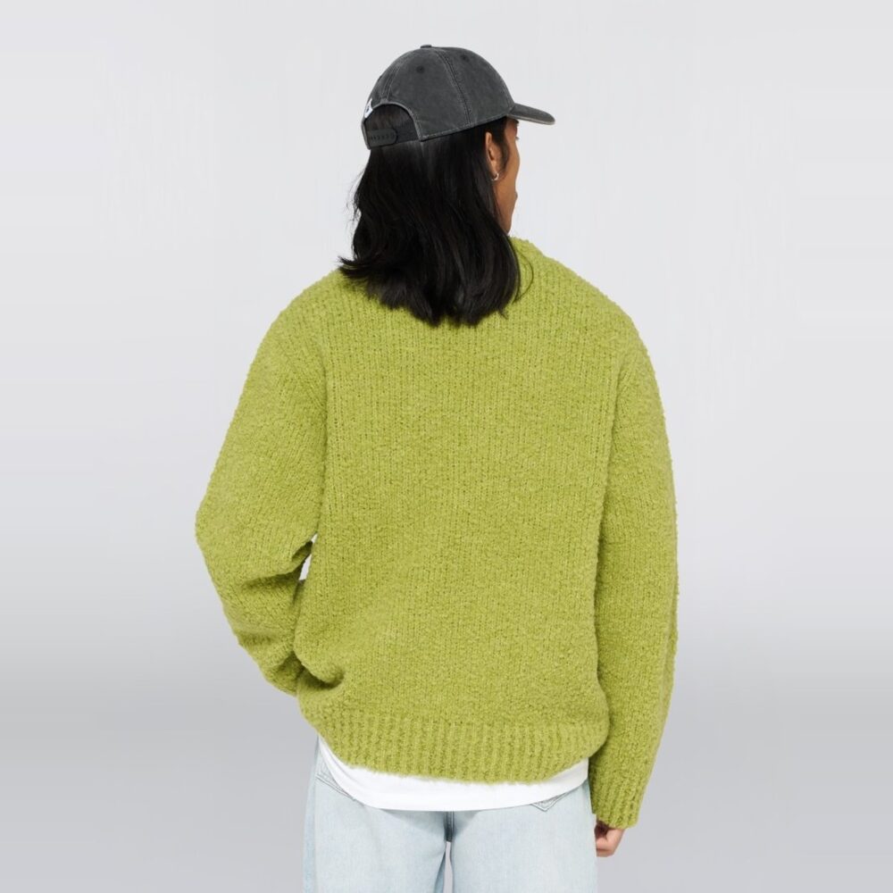 Edwin Dun Textured Knitted Sweater - Sweet Pea Edwin Dun Textured Knitted Sweater - Sweet Pea