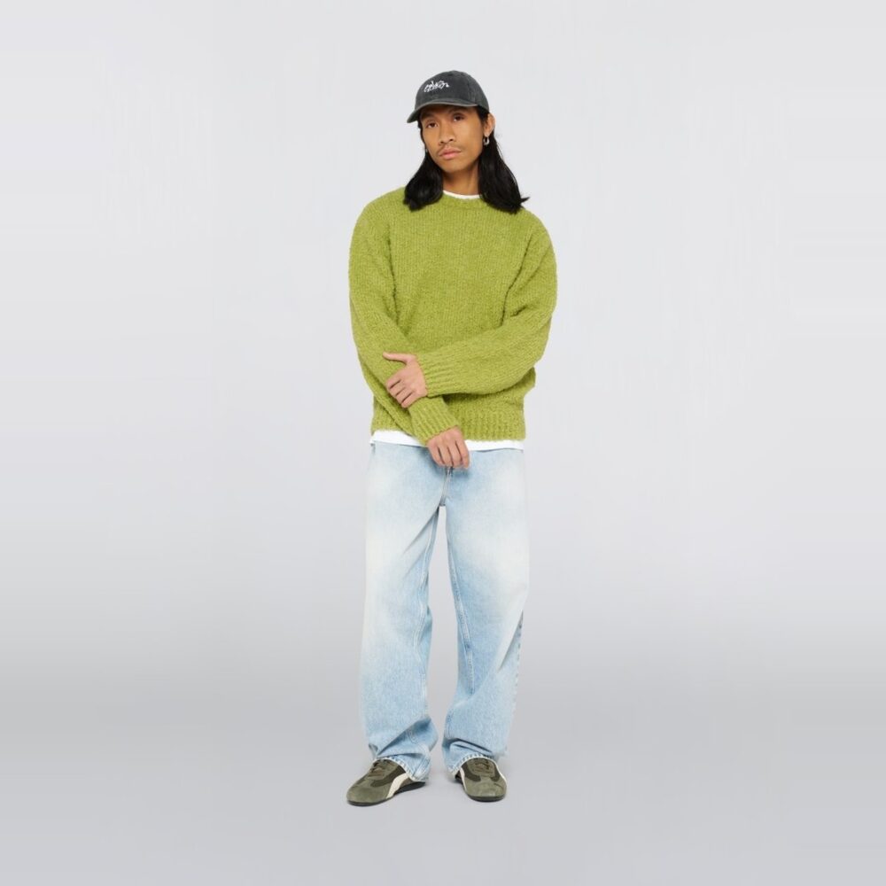 Edwin Dun Textured Knitted Sweater - Sweet Pea