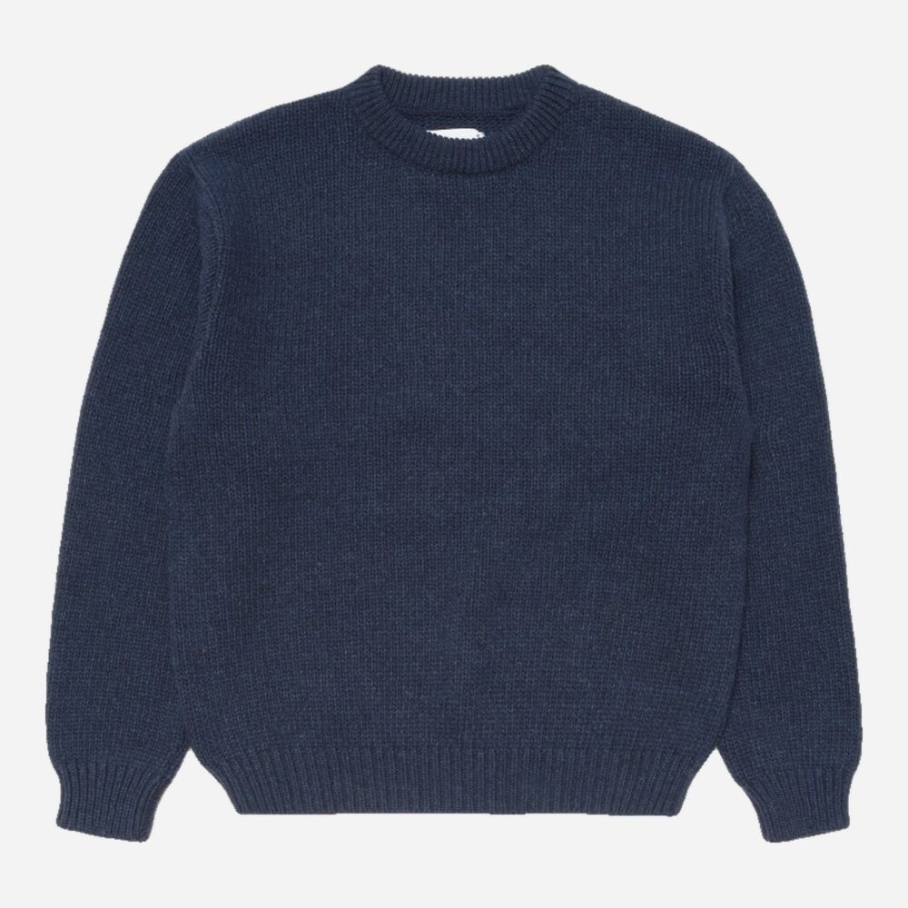 Edwin Ellis Hibiki Knitted Sweater - Navy/Pink