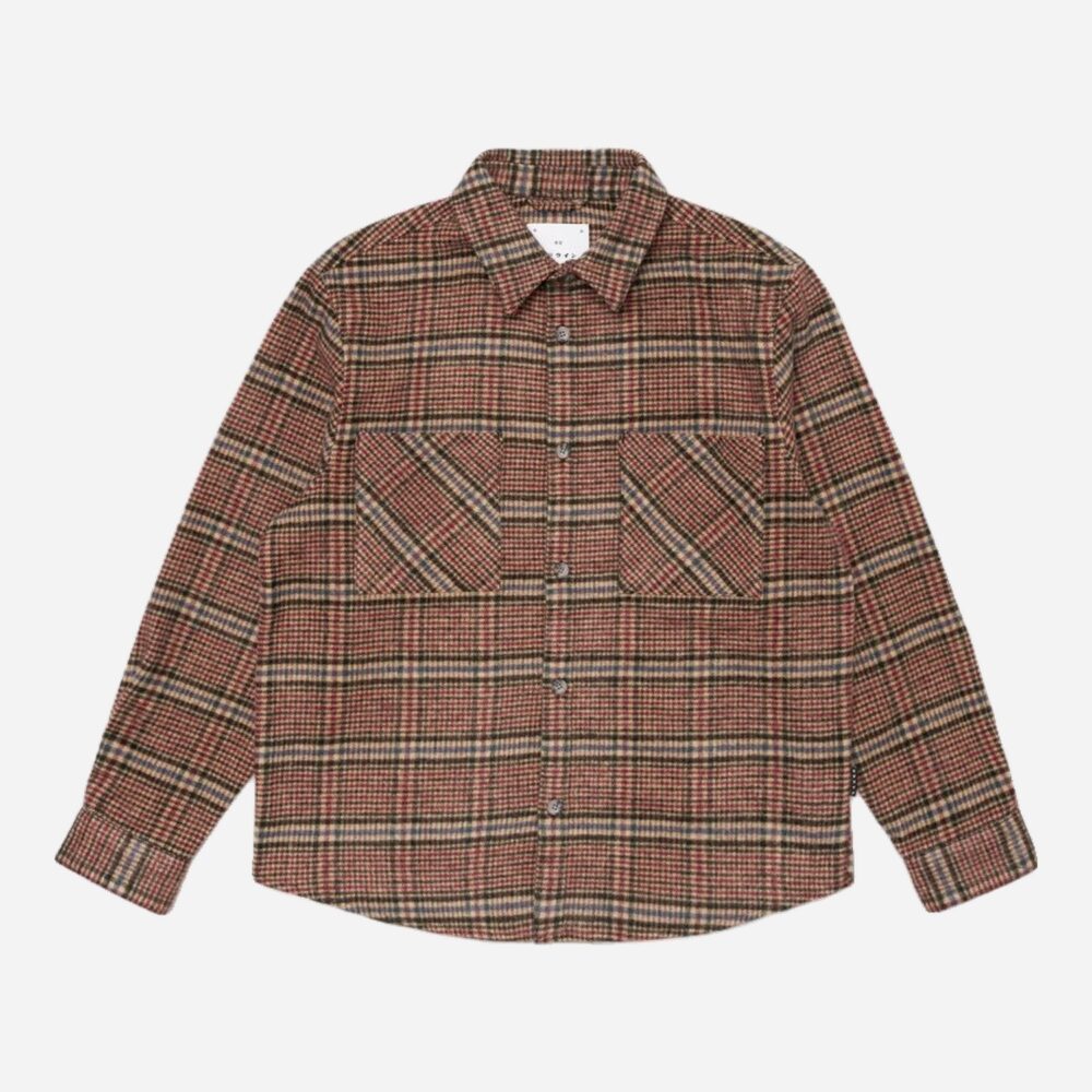 Edwin Julius Shirt - Burgundy/Blue Edwin Julius Shirt - Burgundy/Blue