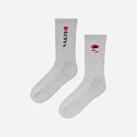 Edwin Kamifuji Sock - Grey Marl