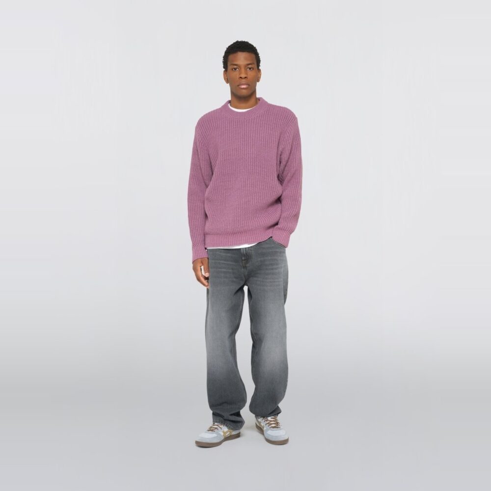 Edwin Nix Knitted Sweater - Grape Nectar
