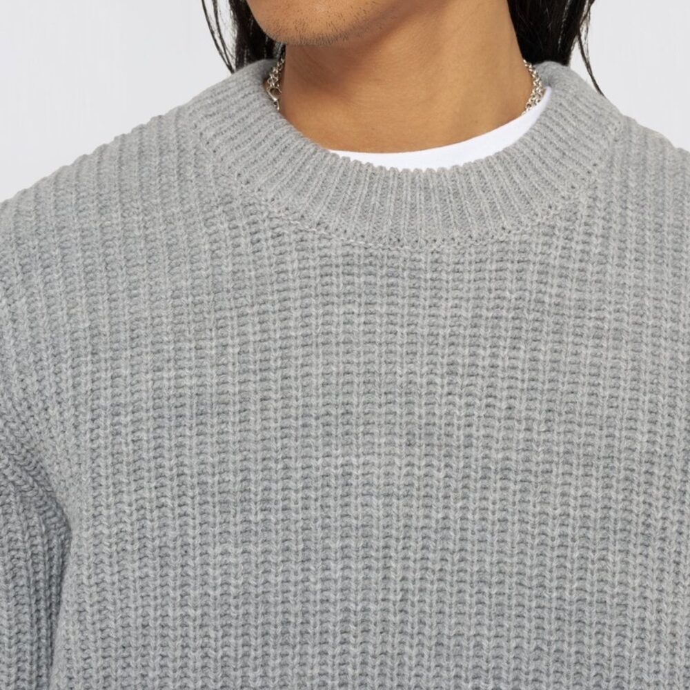 Edwin Nix Knitted Sweater - Grey Edwin Nix Knitted Sweater - Grey