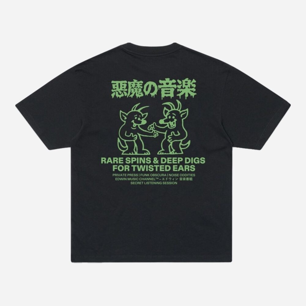 Edwin Rare Spins Tee - Black