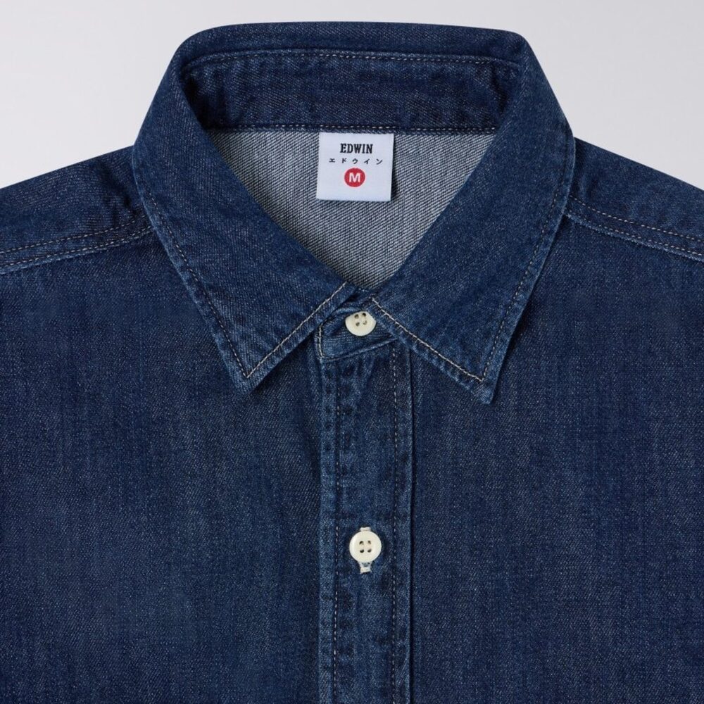 Edwin Work Shirt - Blue/Dark Used