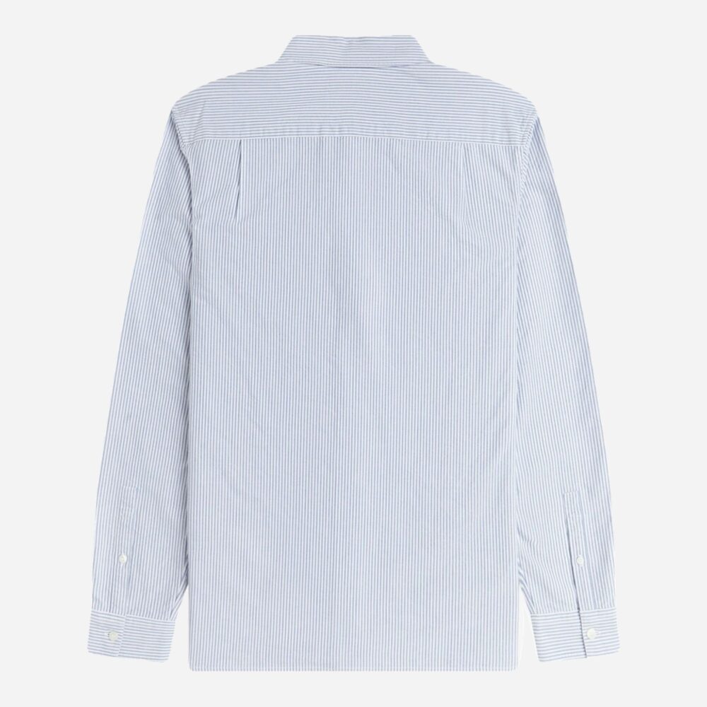 Fred Perry Oxford Stripe Shirt - Blue/White Fred Perry Oxford Stripe Shirt - Blue/White