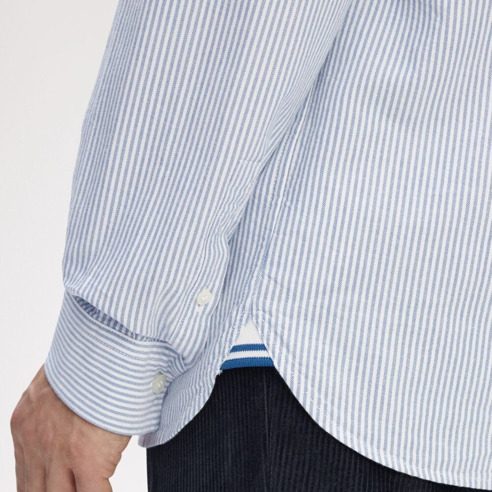 Fred Perry Oxford Stripe Shirt - Blue/White