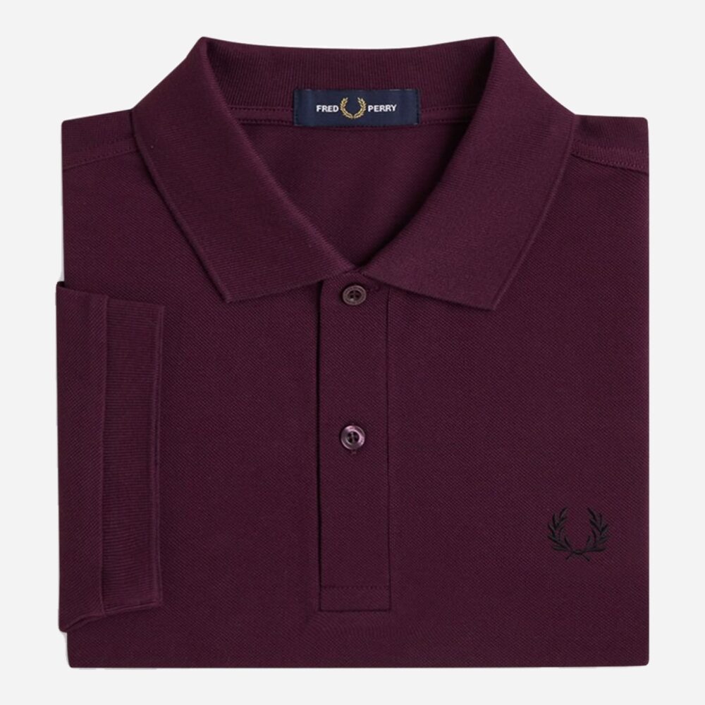 Fred Perry Plain Polo - Plum/Black