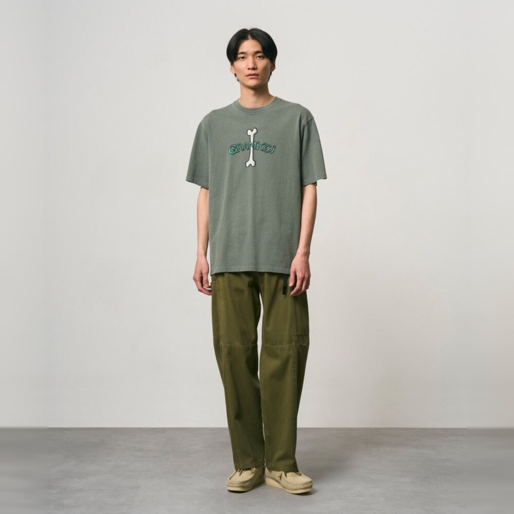 Gramicci Bone Tee - Sage Pigment Dyed Gramicci Bone Tee - Sage Pigment Dyed