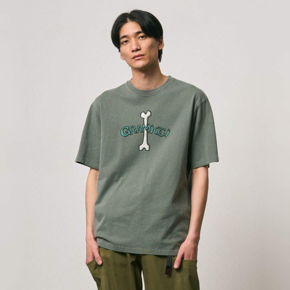 Gramicci Bone Tee - Sage Pigment Dyed