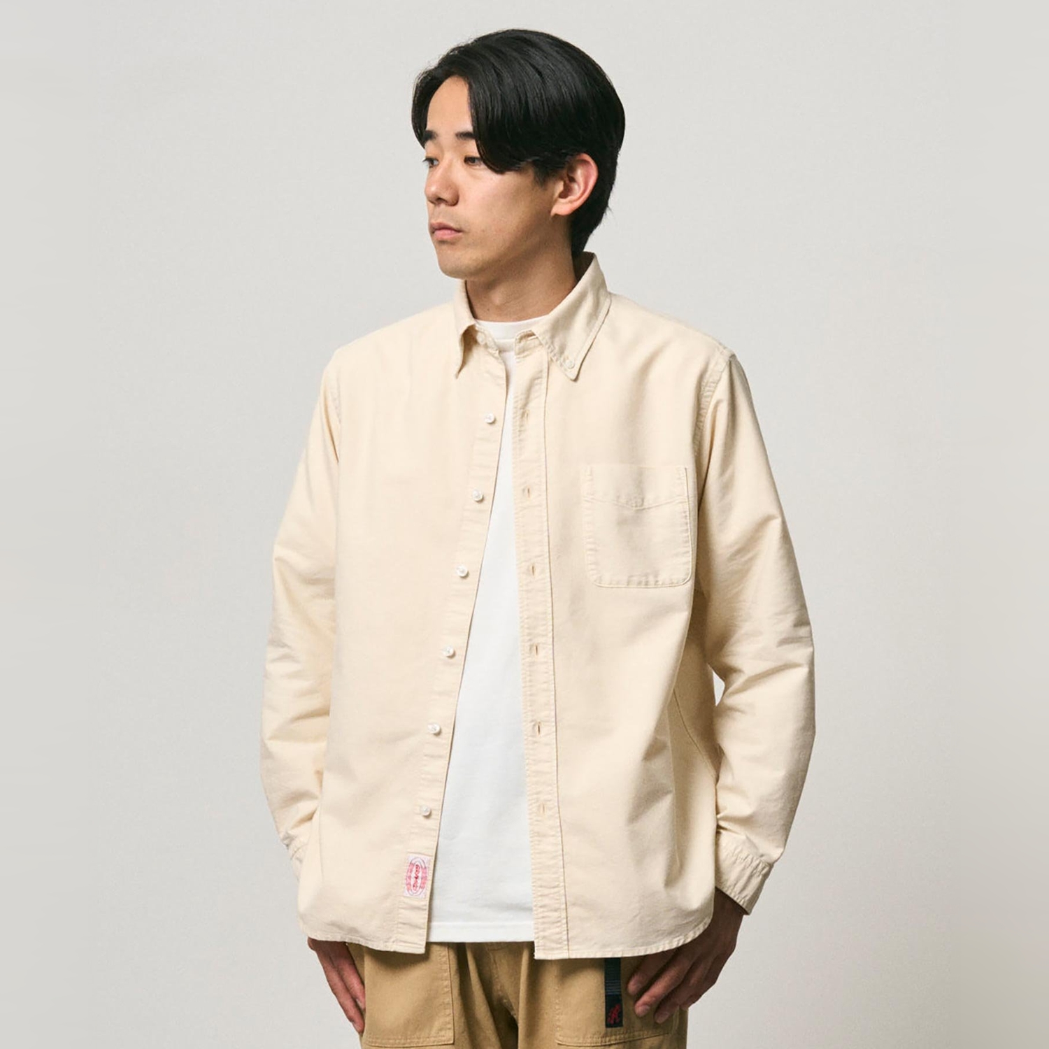 Gramicci Classic Oxford Thermolite Shirt - Ivory Pigment