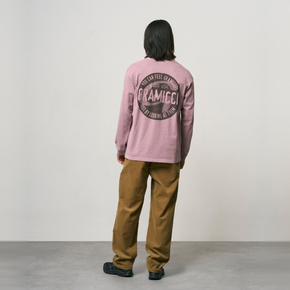 Gramicci Icon Long Sleeve Tee - Lilac Pigment Dyed