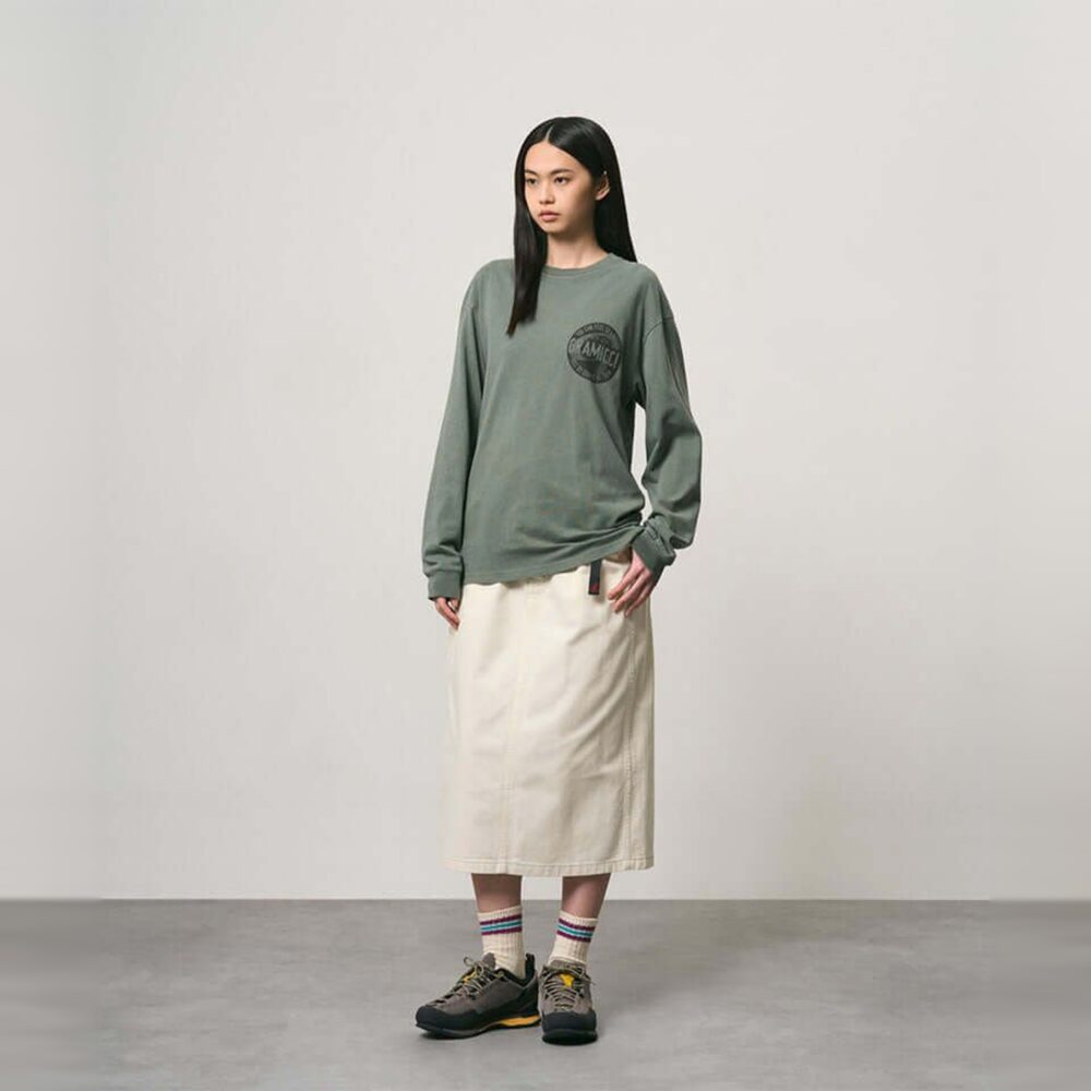 Gramicci Icon Long Sleeve Tee - Sage Pigment Dyed