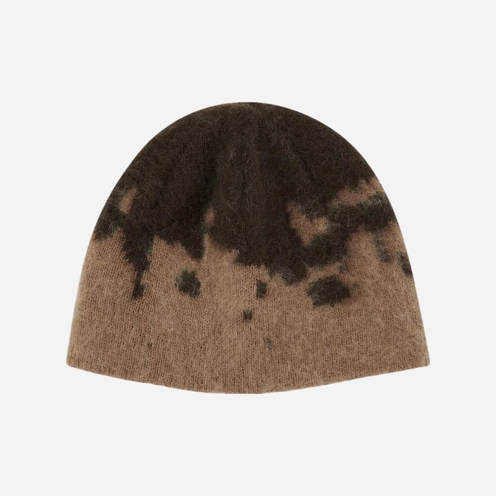 Gramicci Mohair Splatter Beanie - Taupe Splatter