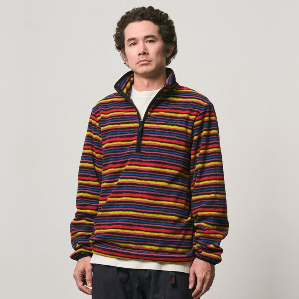Gramicci Thermal Fleece Pullover Hood - Multi Stripe Gramicci Thermal Fleece Pullover Hood - Multi Stripe