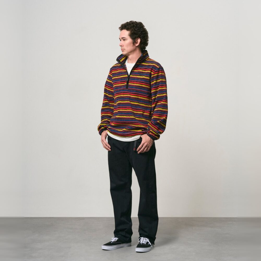 Gramicci Thermal Fleece Pullover Hood - Multi Stripe Gramicci Thermal Fleece Pullover Hood - Multi Stripe