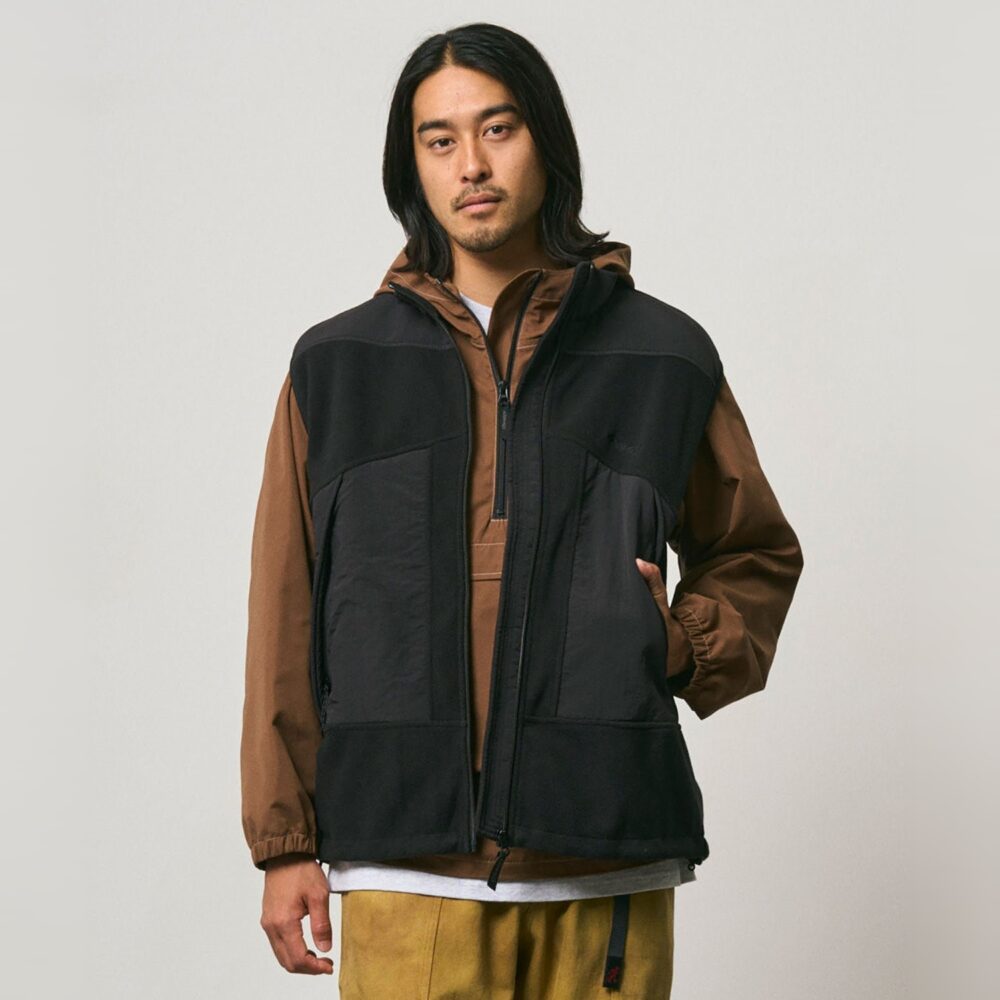 Gramicci Thermal Fleece Vest - Black